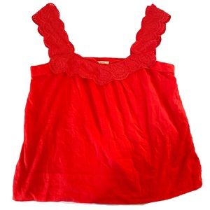 J.Crew womens red top